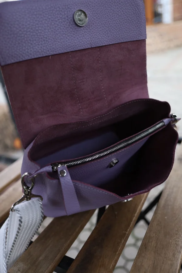 Сумка крос-боді жіноча Miros Марокко фіолетова