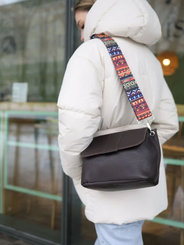 Сумка женская кросс-боди Miros Марокко коричневая