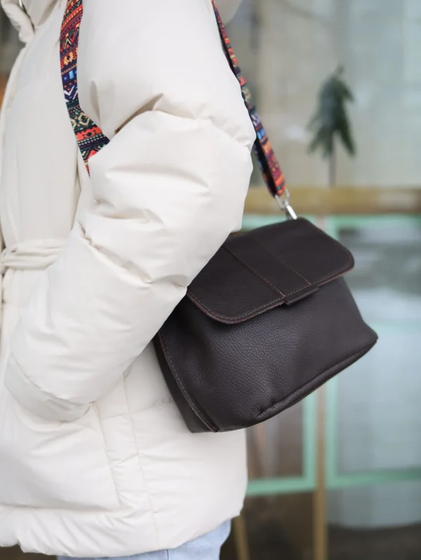 Сумка женская кросс-боди Miros Марокко коричневая