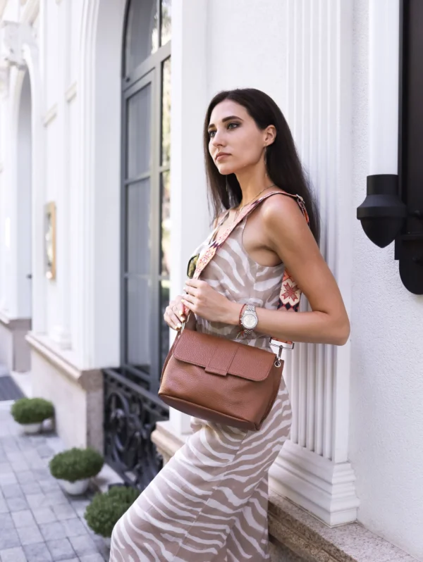 Сумка женская кросс-боди Miros Марокко коричневая