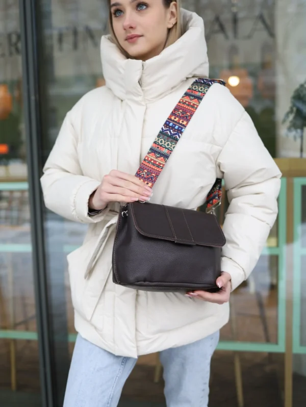 Сумка женская кросс-боди Miros Марокко коричневая