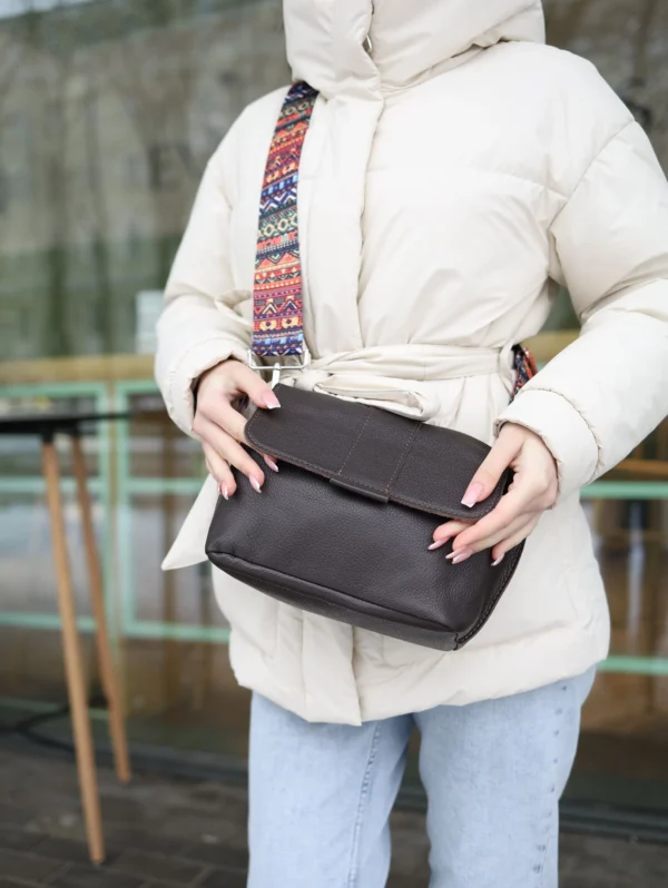 Сумка женская кросс-боди Miros Марокко коричневая