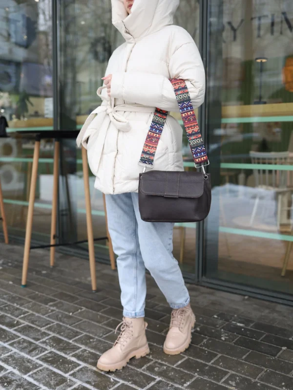 Сумка женская кросс-боди Miros Марокко коричневая