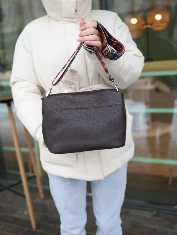 Сумка женская кросс-боди Miros Марокко коричневая