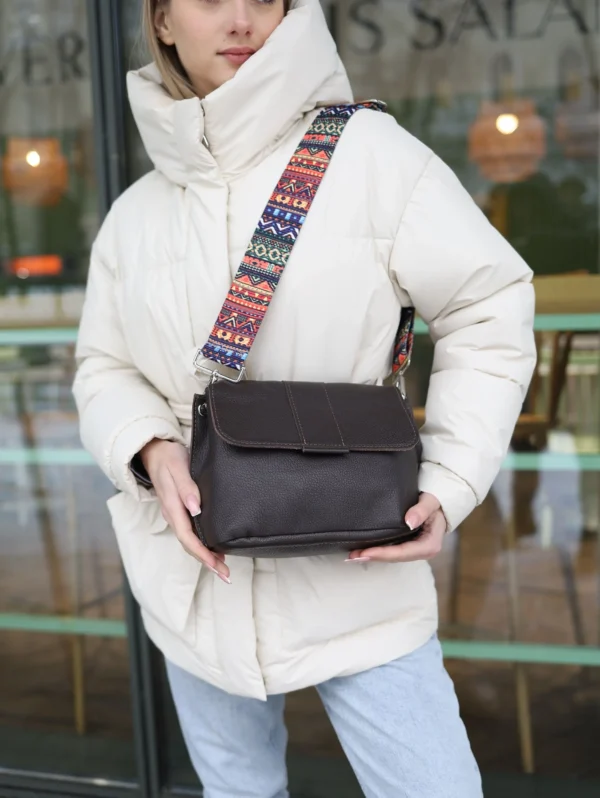 Сумка женская кросс-боди Miros Марокко коричневая