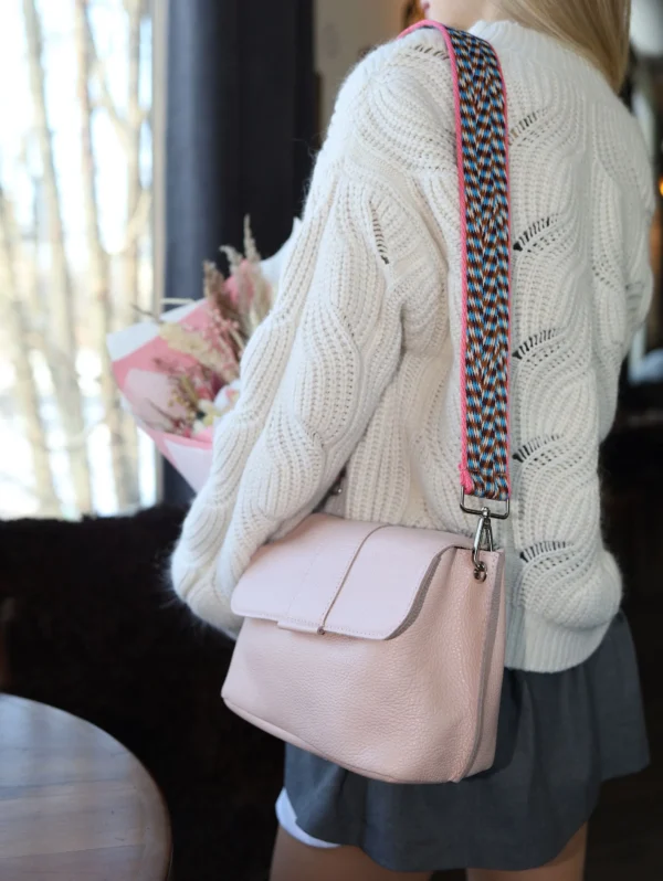 Сумка женская кросс-боди Miros Марокко пудровая