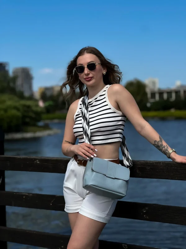 Сумка женская кросс-боди Miros Марокко серая