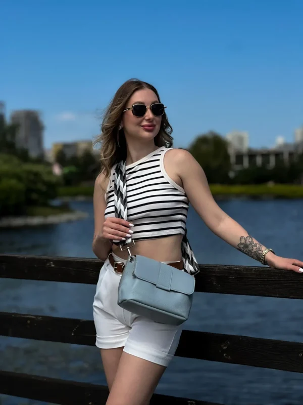 Сумка женская кросс-боди Miros Марокко серая