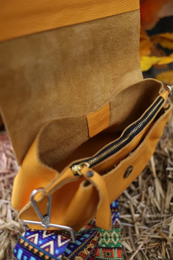 Сумка крос-боді жіноча Miros Марокко жовта