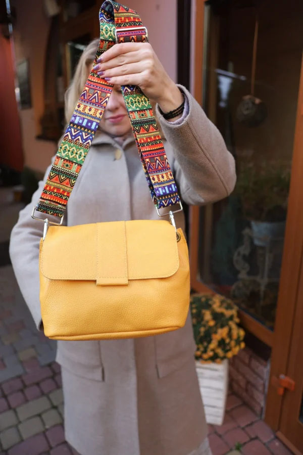 Сумка крос-боді жіноча Miros Марокко жовта