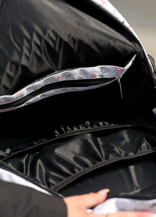 Рюкзак жіночий Sambag Brix білий з принтом