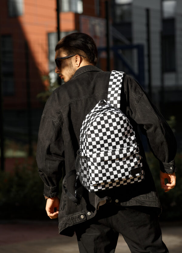 Мужской рюкзак Sambag Brix PJT Classic принт белый с черным