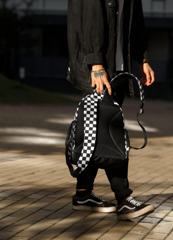 Мужской рюкзак Sambag Brix PJT Classic принт белый с черным