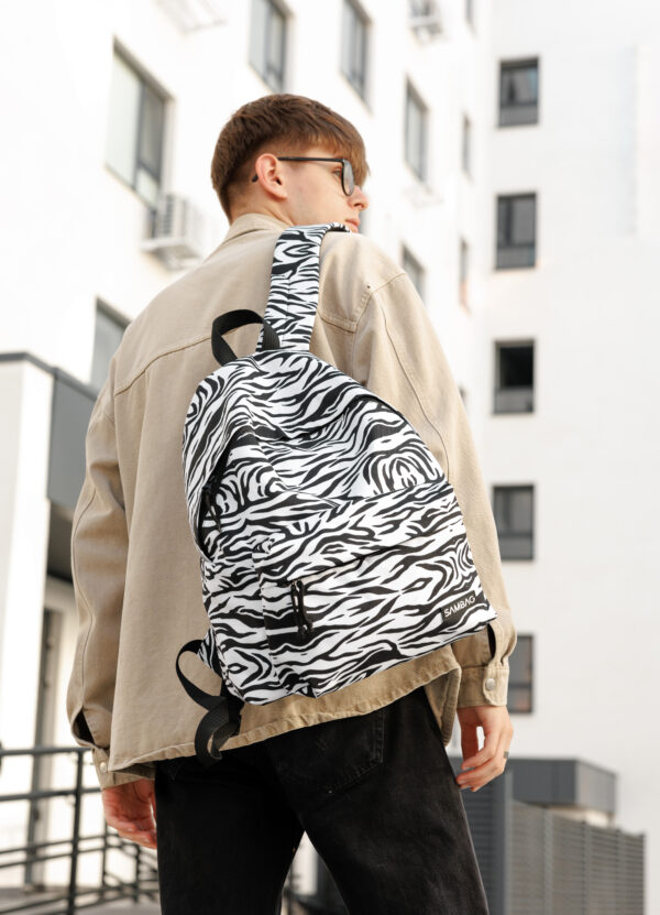 Мужской рюкзак Sambag Active с белым принтом