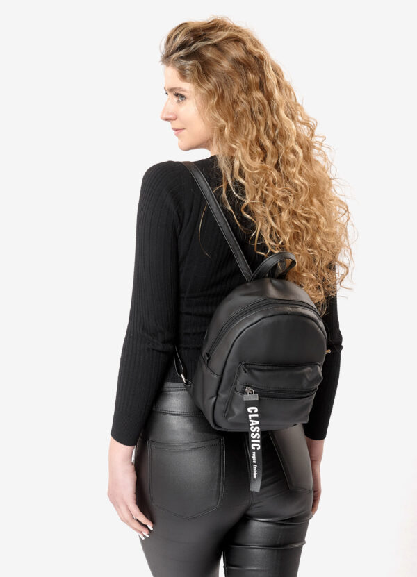 Женский рюкзак маленький Sambag Talari ST черный