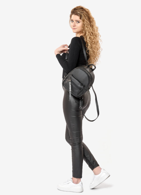 Женский рюкзак маленький Sambag Talari ST черный