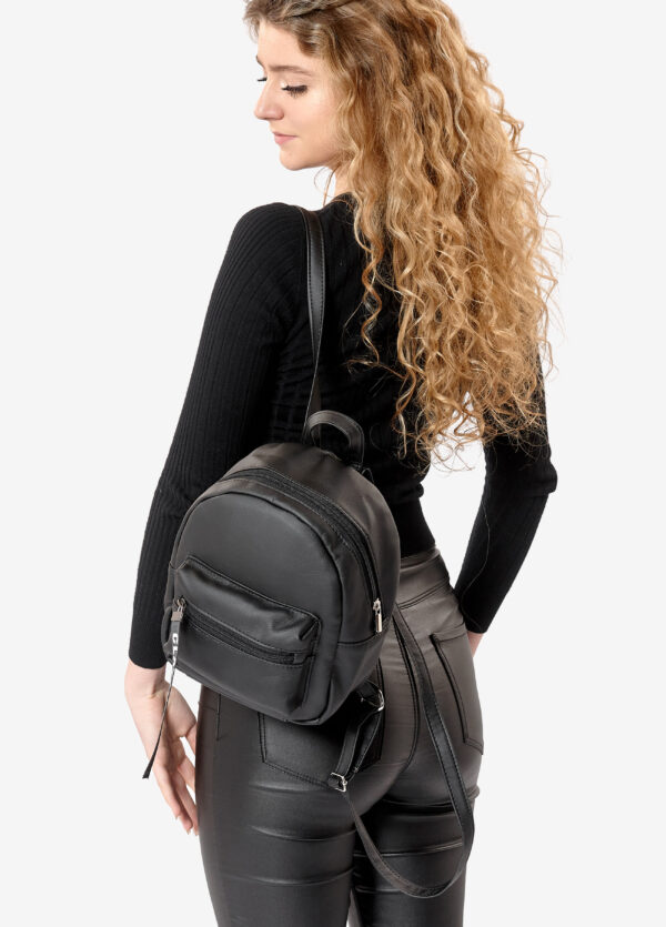 Женский рюкзак маленький Sambag Talari ST черный