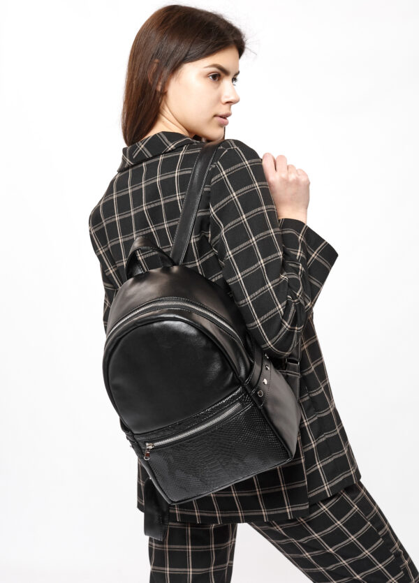 Женский рюкзак Sambag Dali BPS крокодил черный