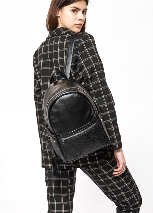 Женский рюкзак Sambag Dali BPS крокодил черный