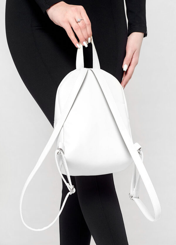 Рюкзак жіночий маленький Sambag Mane MQT білий