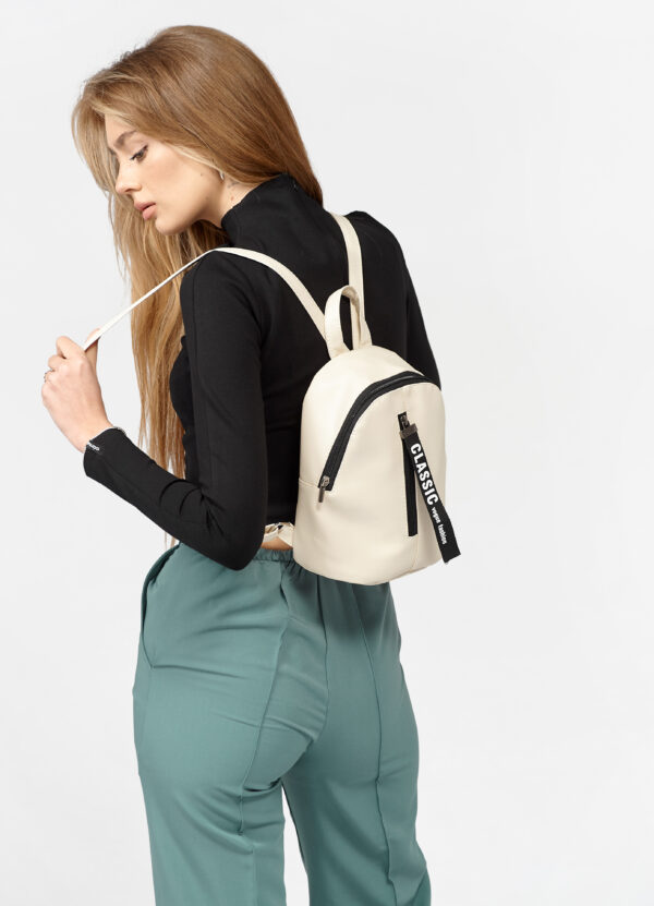 Женский рюкзак Sambag Mane MQT бежевый