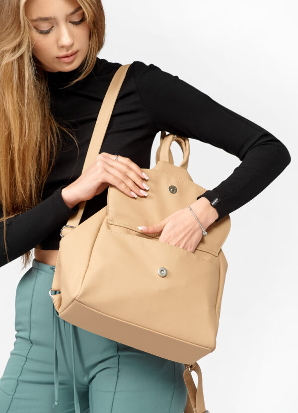 Рюкзак жіночий Sambag Asti LKH бежевий