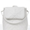 Женский рюкзак-сумка Sambag Loft строченая белая