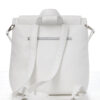 Женский рюкзак-сумка Sambag Loft строченая белая