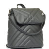 Рюкзак-сумка жіноча Sambag Loft строчена графітова