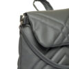 Рюкзак-сумка жіноча Sambag Loft строчена графітова