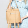 Рюкзак жіночий Sambag Loft строчена бежева