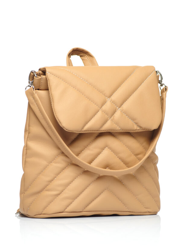 Рюкзак жіночий Sambag Loft строчена бежева