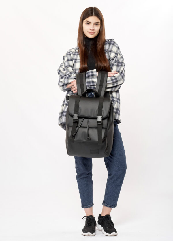 Рюкзак роллтоп жіночий Sambag Loft Zard чорний