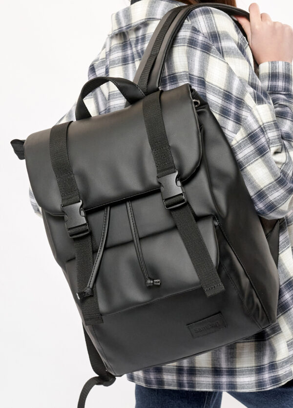 Рюкзак роллтоп жіночий Sambag Loft Zard чорний