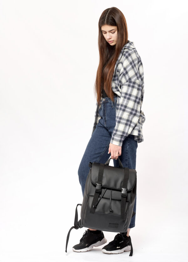 Рюкзак роллтоп жіночий Sambag Loft Zard чорний