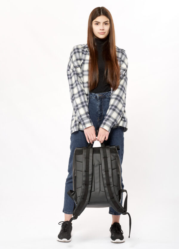 Рюкзак роллтоп жіночий Sambag Loft Zard чорний