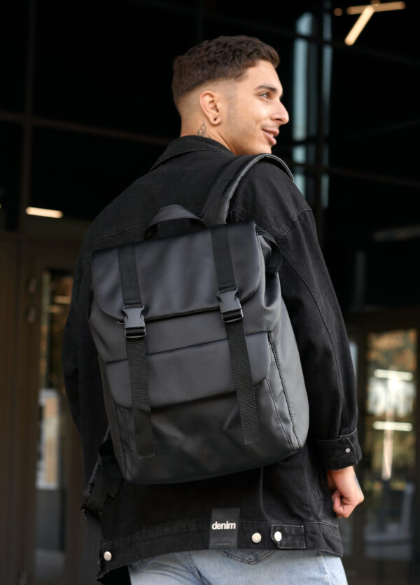 Мужской рюкзак роллтоп Sambag Loft Zard черный