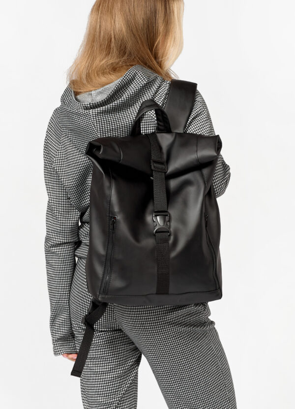 Рюкзак роллтоп жіночий Sambag Roll Top One чорний