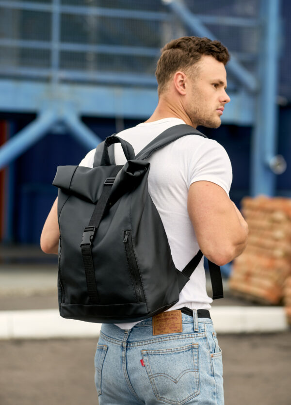 Мужской рюкзак роллтоп Sambag RollTop LZT черный