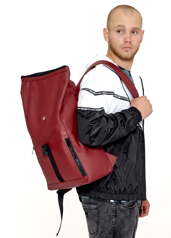 Мужской рюкзак роллтоп Sambag RollTop One бордовый