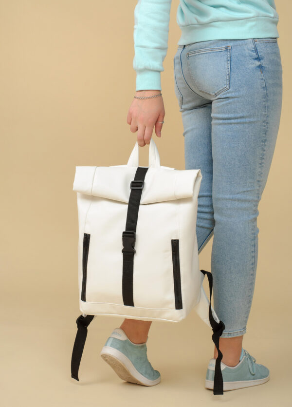 Женский рюкзак роллтоп Sambag RollTop One белый