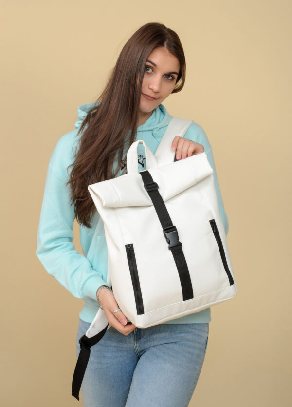 Женский рюкзак роллтоп Sambag RollTop One белый