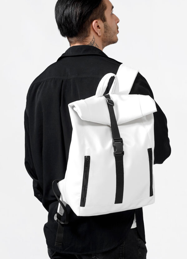Мужской рюкзак роллтоп Sambag RollTop One белый