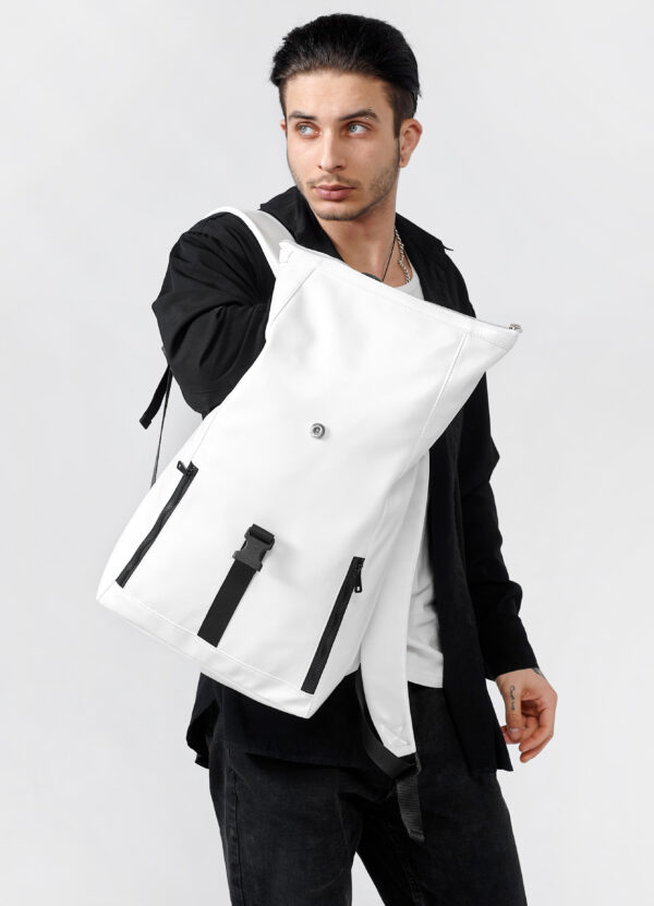 Мужской рюкзак роллтоп Sambag RollTop One белый