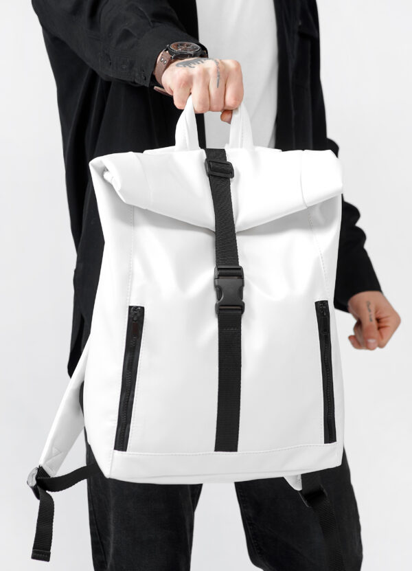 Мужской рюкзак роллтоп Sambag RollTop One белый