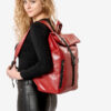 Женский рюкзак роллтоп для ноутбука Sambag RollTop красный
