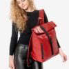 Женский рюкзак роллтоп для ноутбука Sambag RollTop красный