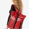 Женский рюкзак роллтоп для ноутбука Sambag RollTop красный