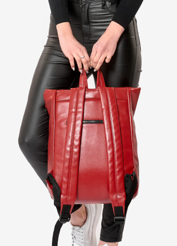 Женский рюкзак роллтоп для ноутбука Sambag RollTop красный