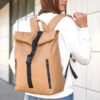 Женский рюкзак роллтоп Sambag RollTop One бежевый